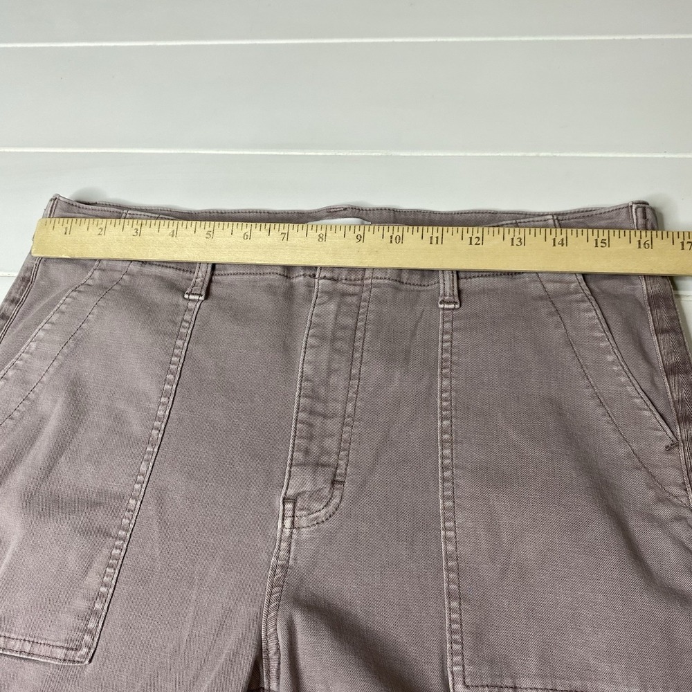 PISTOLA Straight Leg Pant Women Size 31 Pale Purple Cropped Utility High Rise - Picture 7 of 15